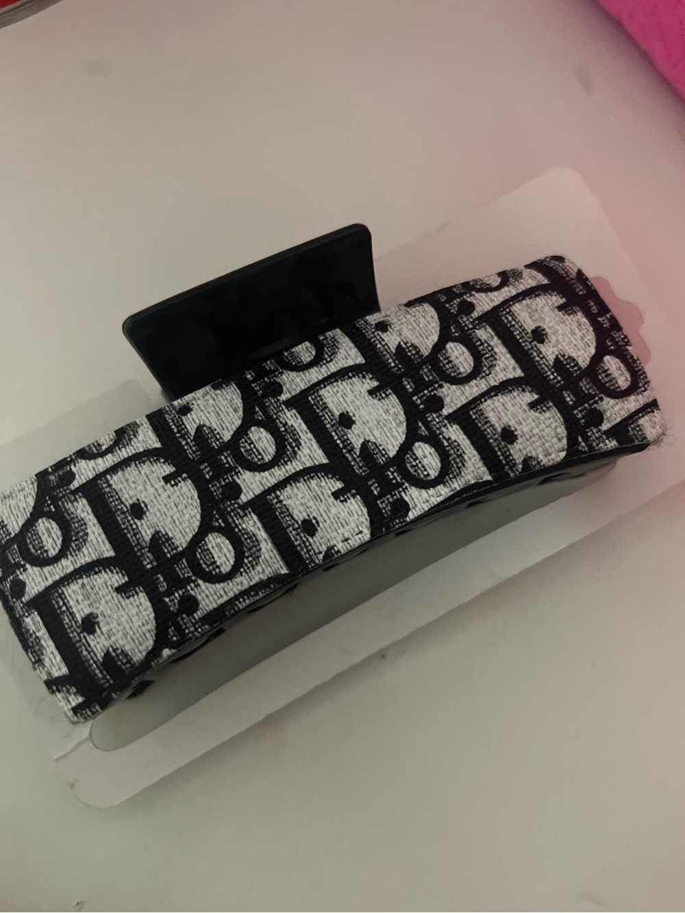 Black & White Patterned Hair Clip